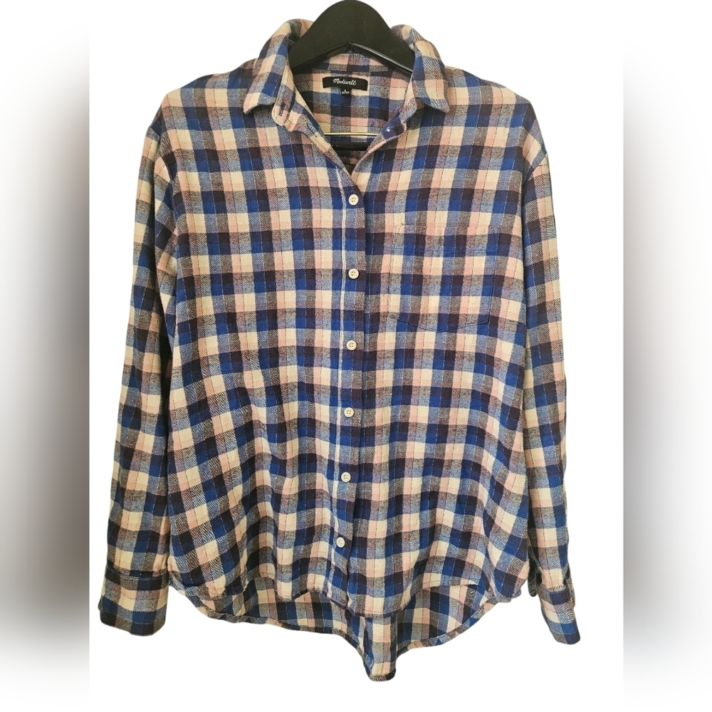 Madewell,Women's Shirt Size S Plaid Multi Colors Long Sleeve - Picture 1 of 6
